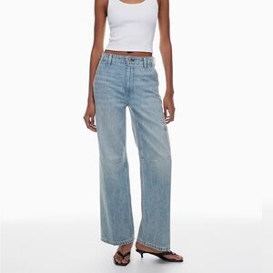 Denim Forum ARITZIA The Lou Hi-rise Jean 7 yrs blue taboo size 30
